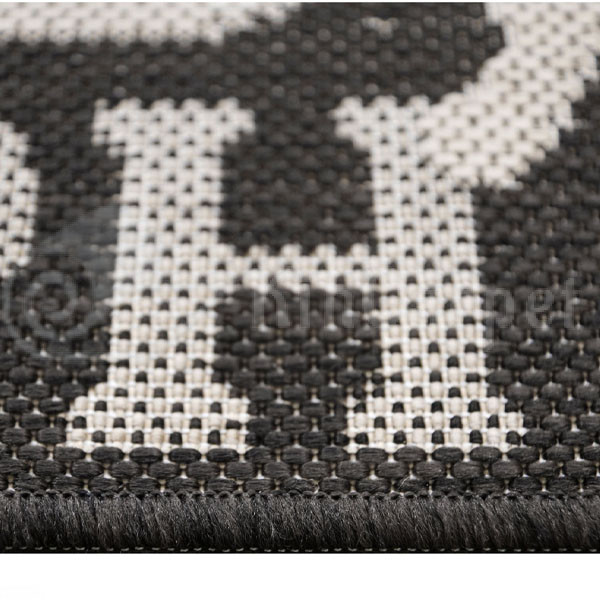 Килим безворсовий Flex (19501/80) Grey/Black - Зображення 3