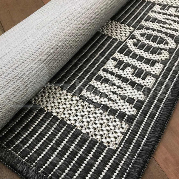 Килим безворсовий Flex (19503/80) Grey/Black - Зображення 2