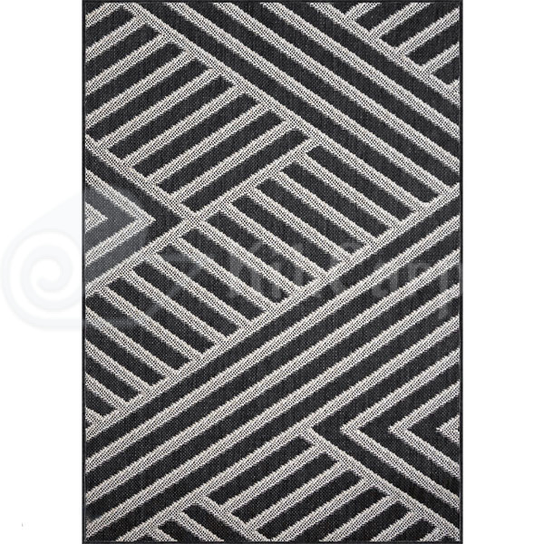 Килим безворсовий Flex (19652/80) Grey/Black
