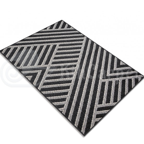 Килим безворсовий Flex (19652/80) Grey/Black - Зображення 3