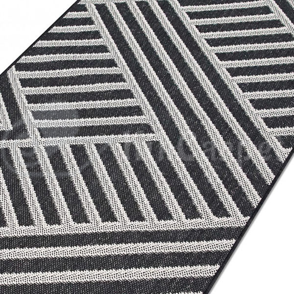 Килим безворсовий Flex (19652/9H08) Grey/Black - Зображення 2