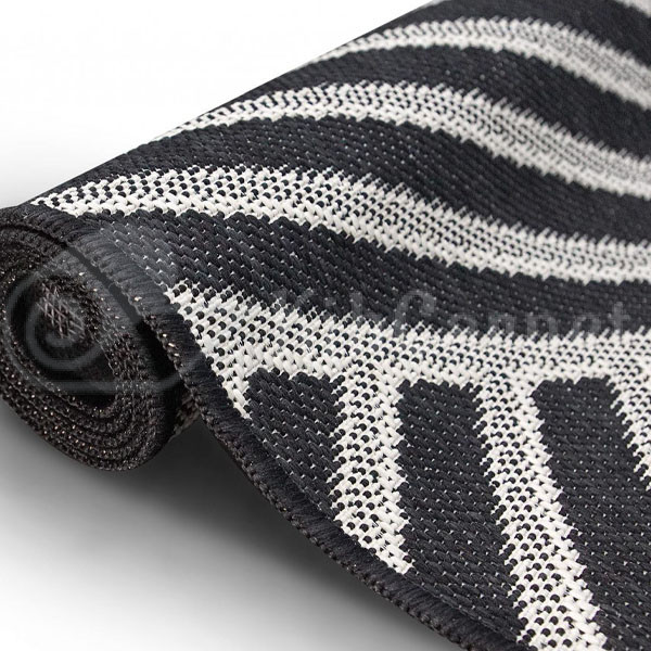 Килим безворсовий Flex (19652/9H08) Grey/Black - Зображення 3